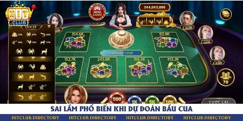 Sai lầm thường gặp và cách khắc phục khi chơi bầu cua